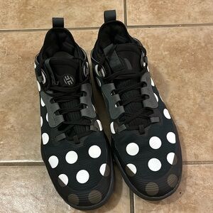 adidas Black and White Polka Dot Athletic Shoes